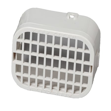 Amerimax Home Products Amerimax 3 in. H X 4 in. W X 1.5 in. L White Plastic K Rodent Guard 37553
